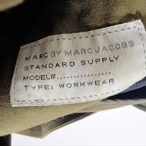 MARC by MARC JACOBS | Olive Green | Short Sleeve Utility Mini Dress | Size 8 - Picture 7 of 10